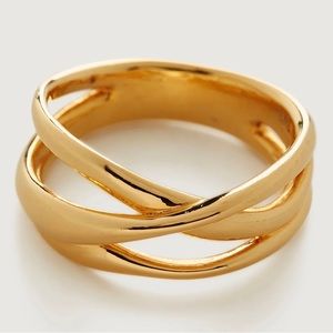 Gold ring. Brand new Monica Vinader. Never worn. Original box, dust pouch.